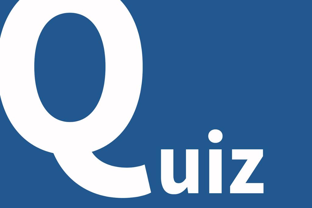 Quiz-logo med uforholdsmessig stor Q. Illustrasjon.