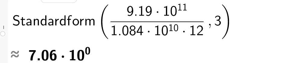Standarform,tall, antall variabler. CASutklipp.