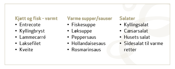 Et eksempel på inndeling av produktgrupper. Illustrasjon.