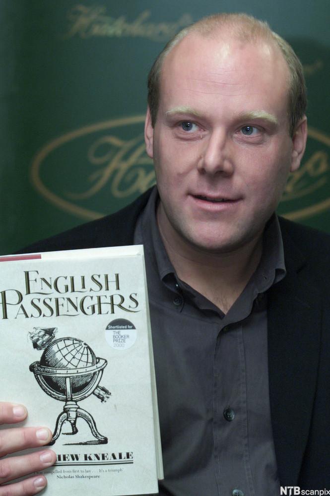 English Author Matthew Kneale with his Book English Passengers