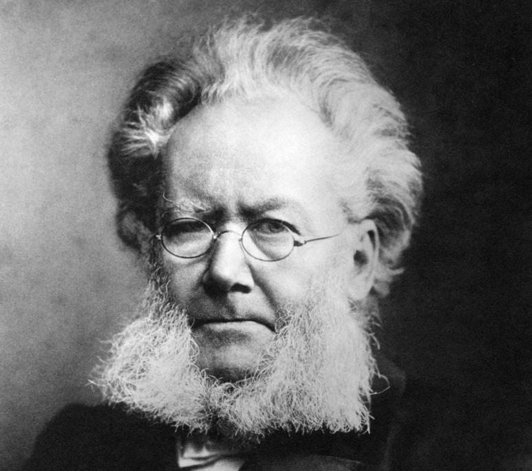 Portrett av Henrik Ibsen. Foto.