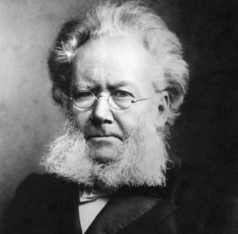 Portrett av Henrik Ibsen. Foto.