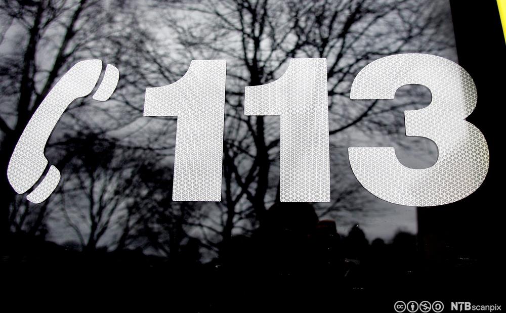 Medisinsk nødnummer 113. Foto.