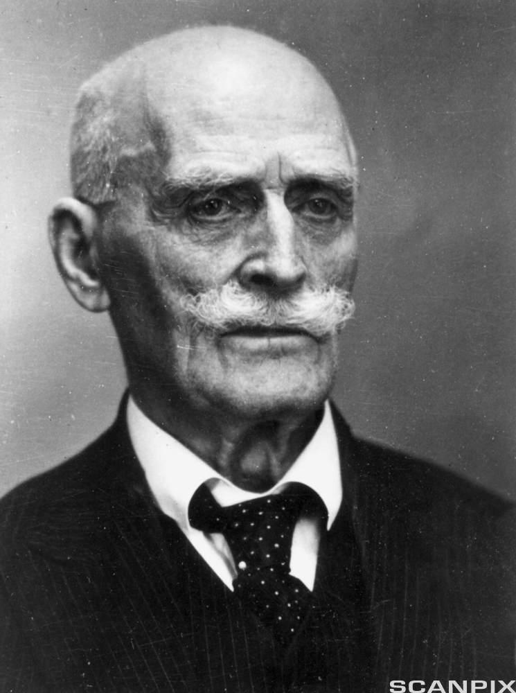 Portrett av Knut Hamsun. Foto.