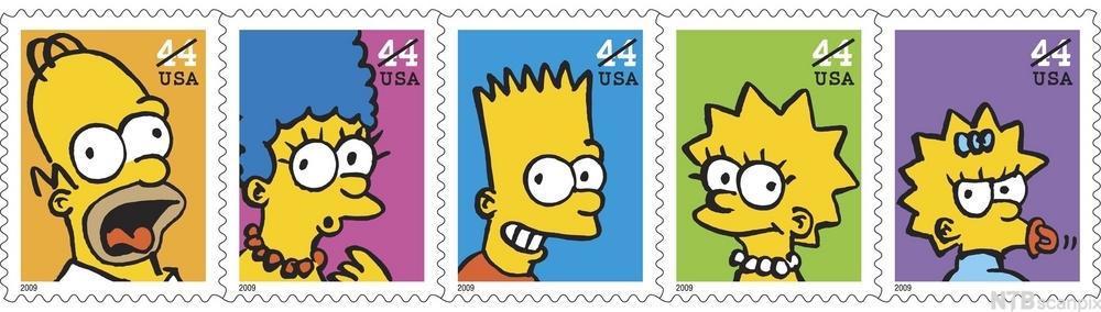 simpsons på frimerker