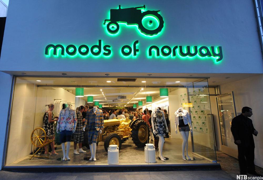 Bilde av fronten til Moods of Norway butikken i Beverly Hills