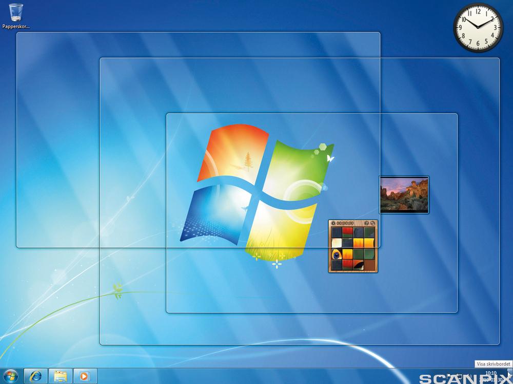 windows 7. Foto.