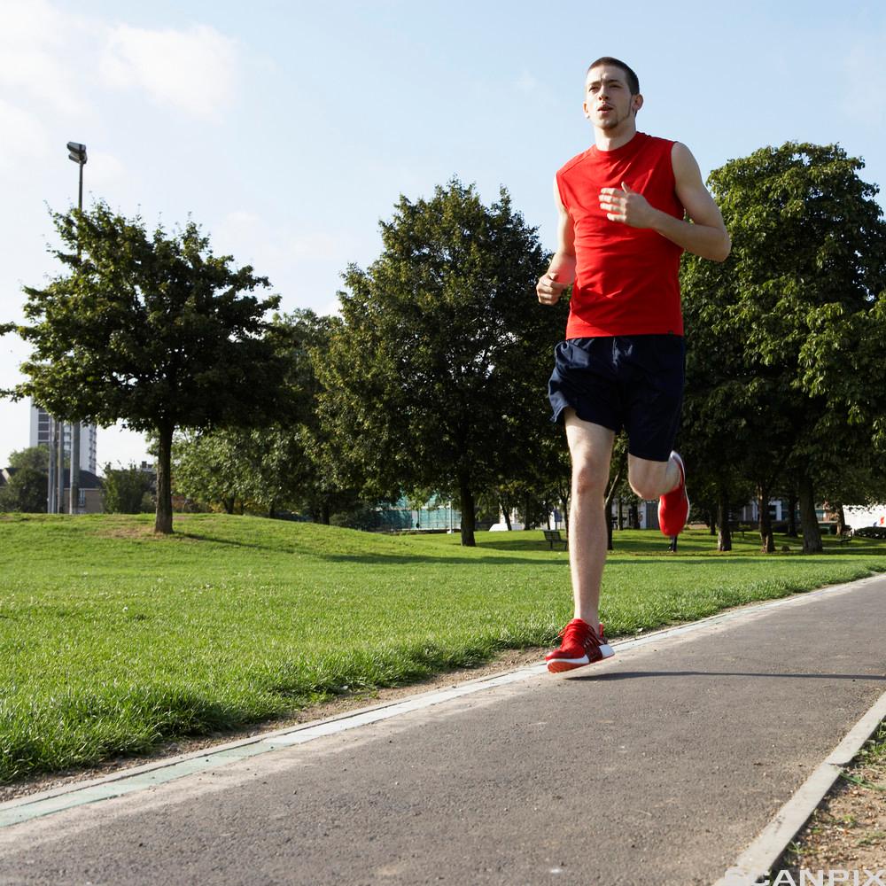 Person som jogger. Foto.