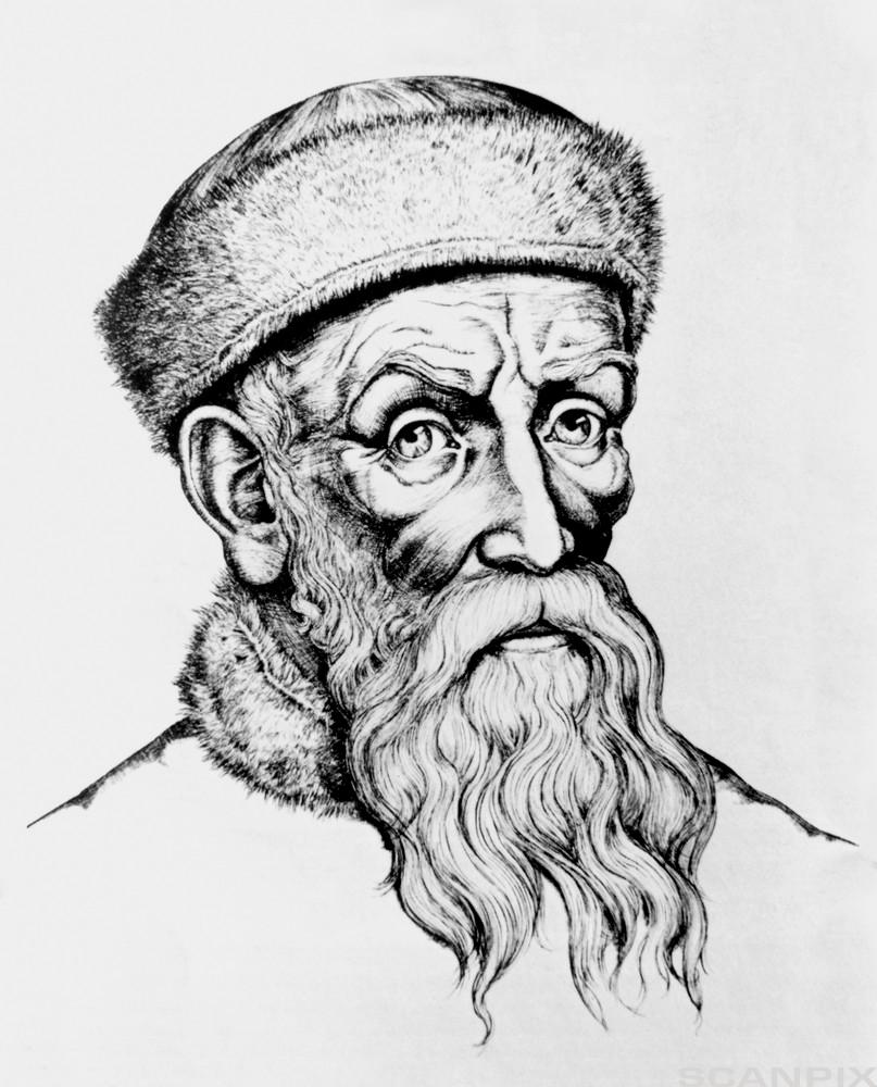 Johann Guenberg. Illustrasjon