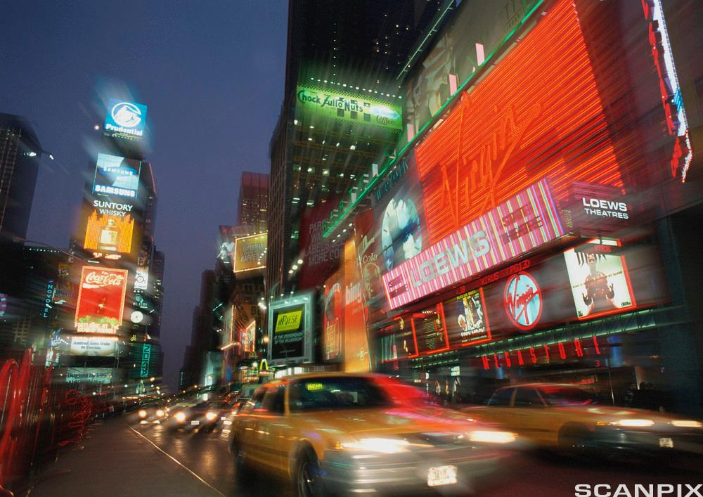 Street view of New York. Photo. 