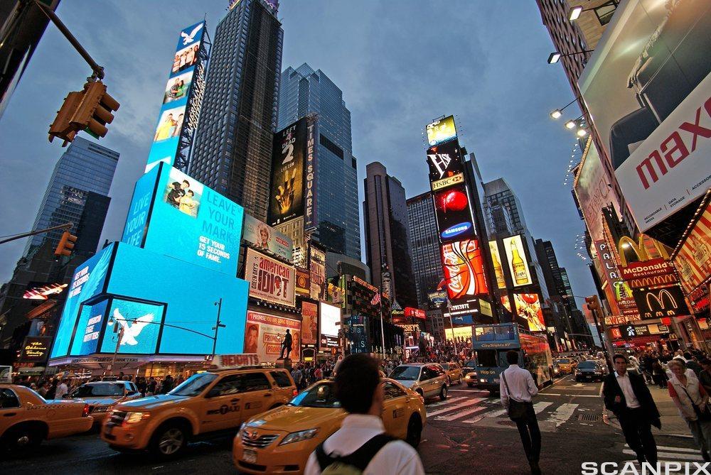 Times Square, New York City. Foto. 