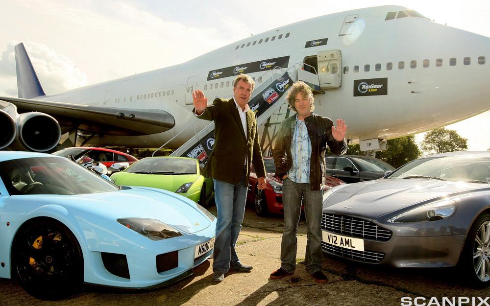 Top Gear. Jeremy Clarkson og James May. Foto.
