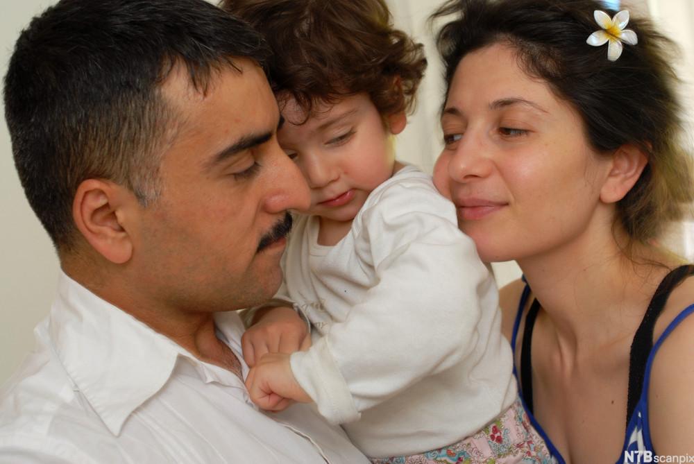 Kurdisk familie. Foto.
