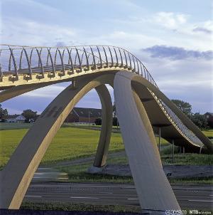 Leonardo da Vinci brua, limtrekonstruksjon. Foto.
