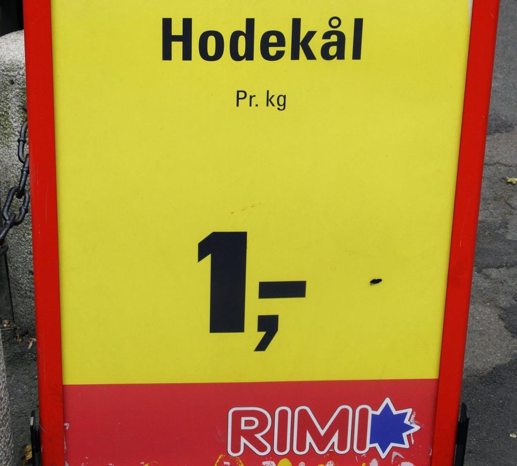 Rimi-plakat. Foto.