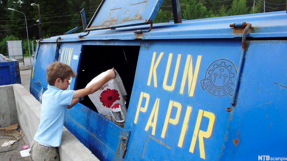 Papiravfall til gjenvinning
