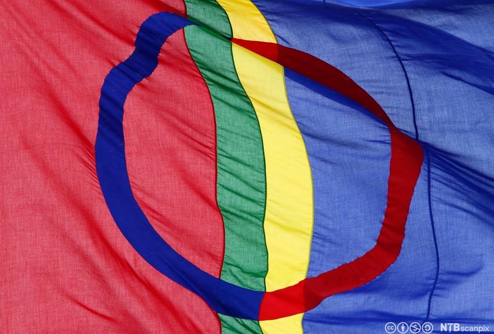 Det samiske flagget. Foto.