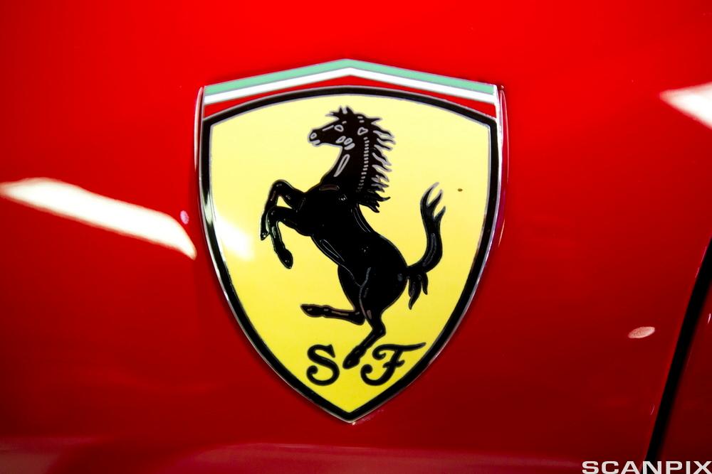 Ferrari-merke. Foto.