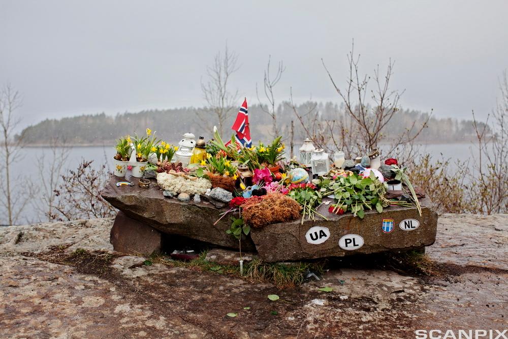 Flowers to Commemorate the Victims of 22 July Massacre