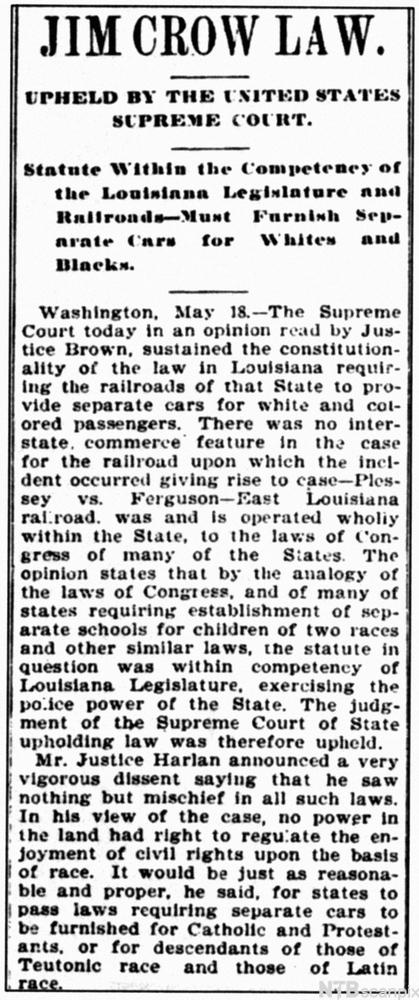 Jim Crow Law