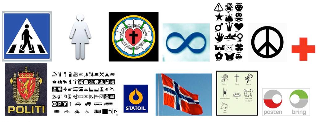 Symboler. Illustrasjon.