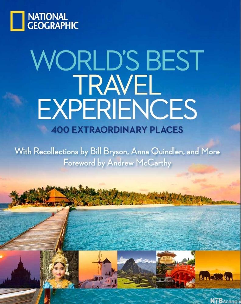 Forsiden på en utgave av bladet National Geographic der temaet er ekstraordinære reisemål. Foto.