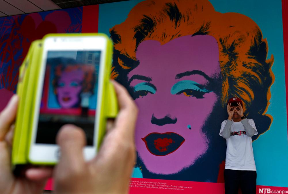 iPhonebilde av Andy Warhol kunstverk