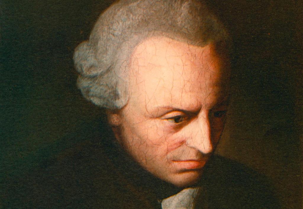 Portrettmaleri av filosofen Emmanuel Kant. Foto.