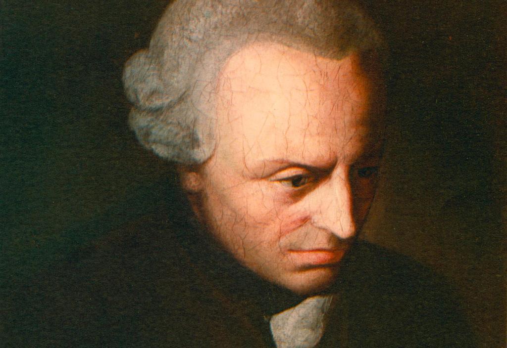 Portrettmaleri av filosofen Emmanuel Kant. Foto.