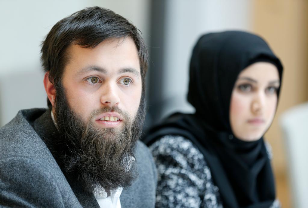 Stifterne av Just Unity Yousef Assidiq og Faten Mahdi Al-Hussaini. Foto.