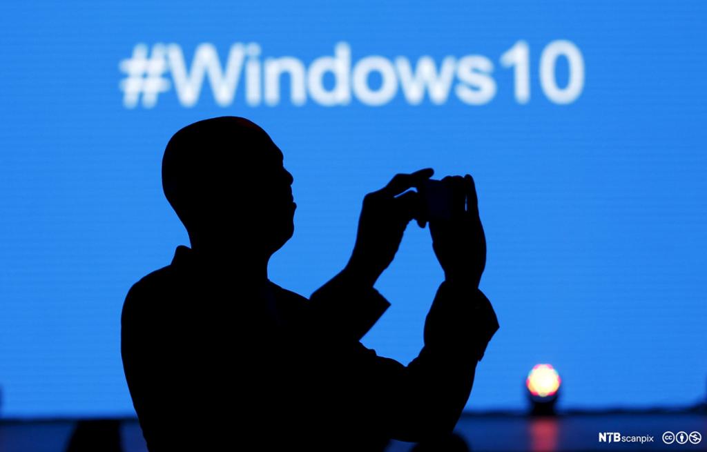 Operativsystemet Microsoft Windows 10. Foto.