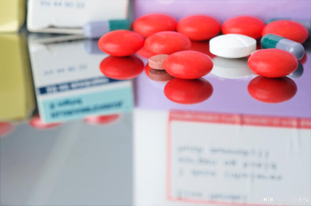 Various medications and prescriptions. Photo.