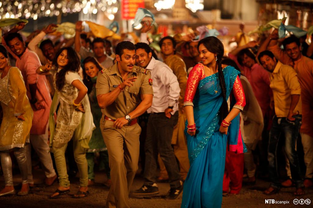 A scene from the Bollywood movie "Dabangg 2"