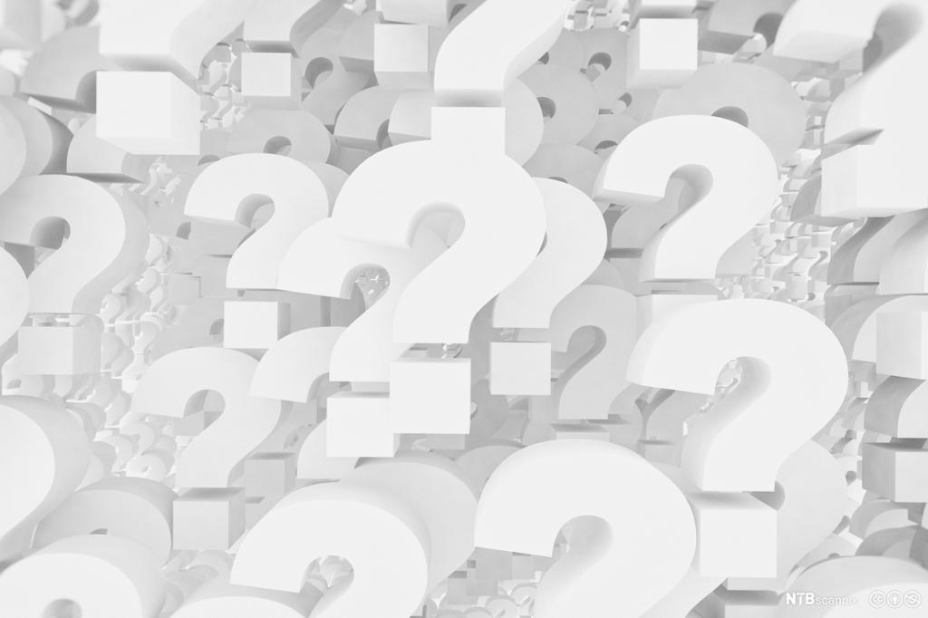 Question marks, illustration