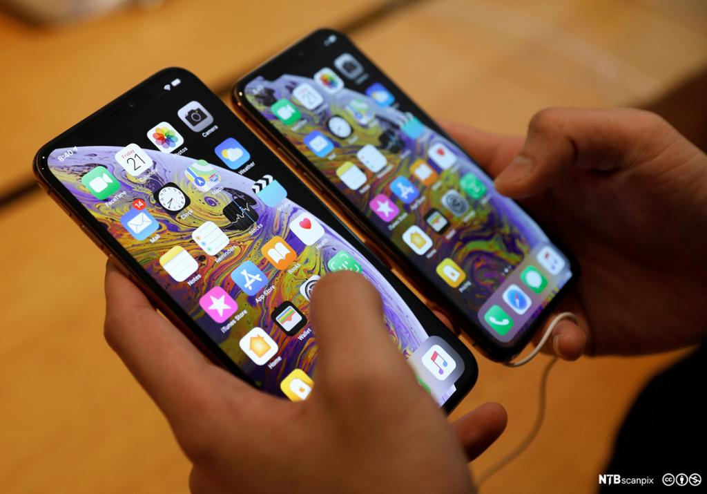 Bilde av en mobiltelefon