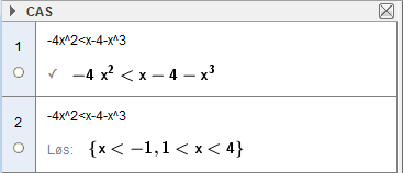 Ulikheter av tredje grad i GeoGebra. Utklipp