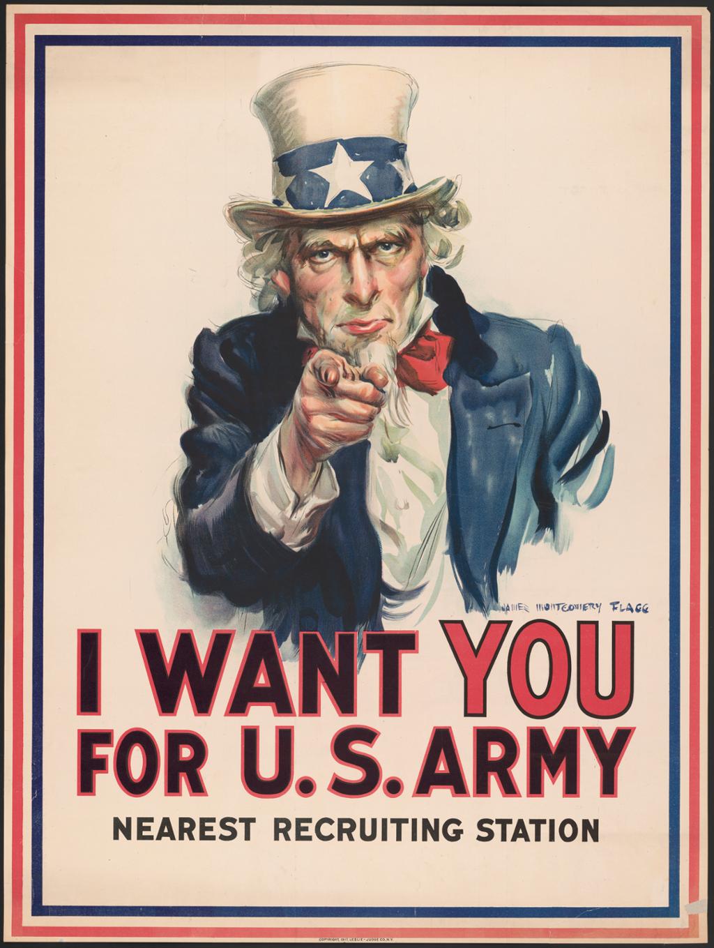 Step into your place. Amerikansk propagandaplakat 1915