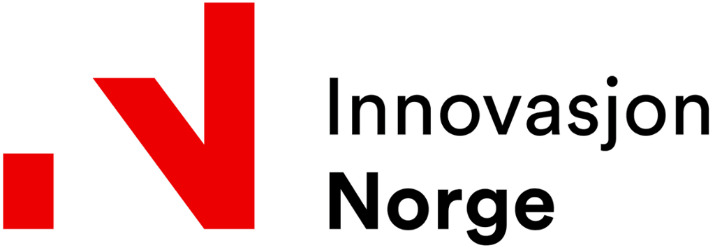Logo for Innovasjon Norge. Ein raud "N" med ein "I" i seg. Til høgre står det "Innovasjon Norge".