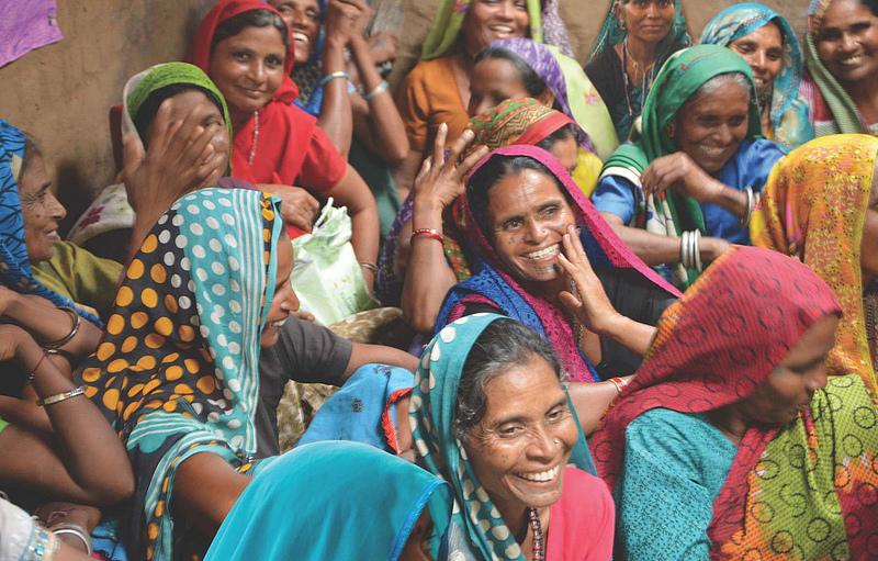 A group of Dalit women in India. 